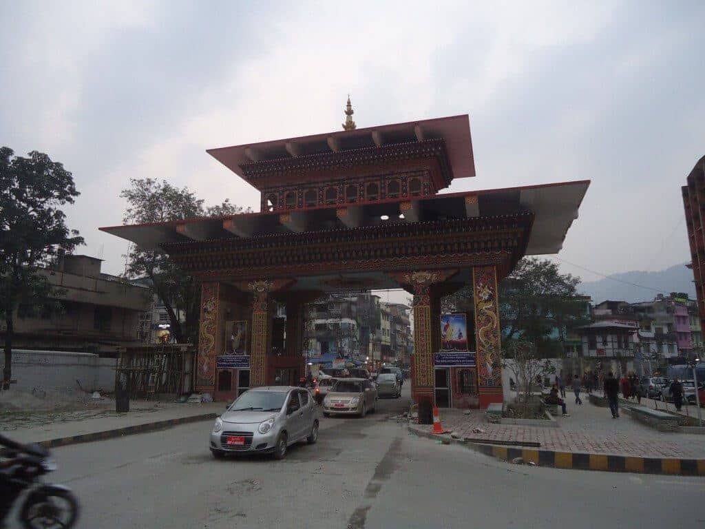 Bhutan Gate From Phuentsholing Side