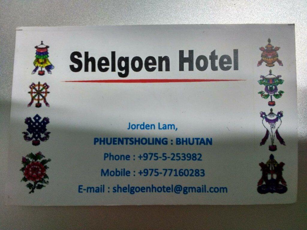 Shelgoen Hotel Business Card
