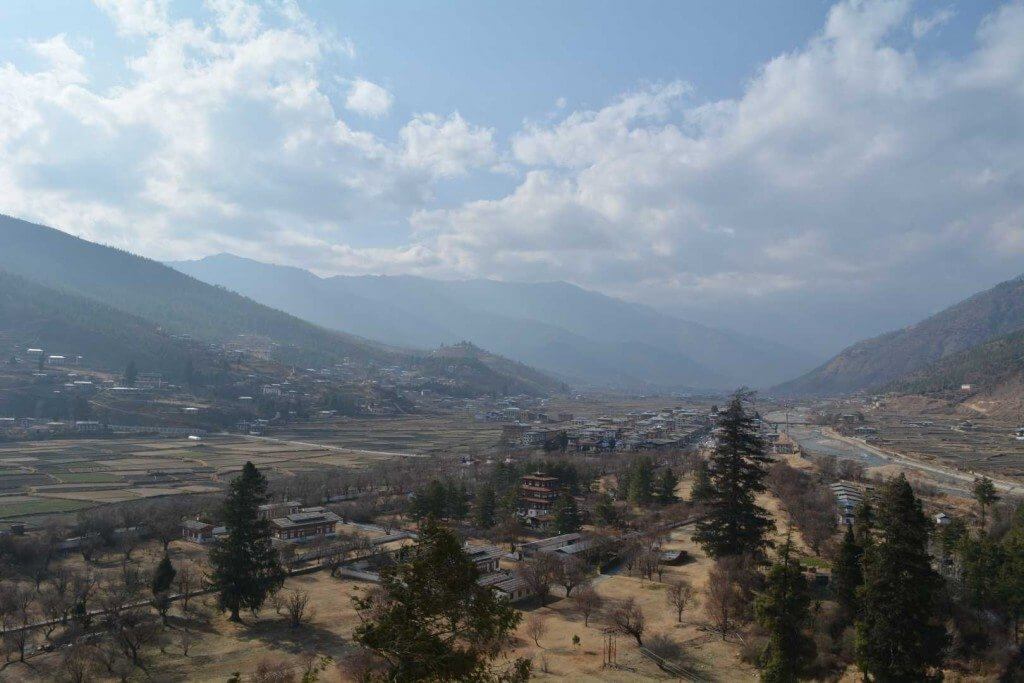 Bird's Eye View from Paro Dzong