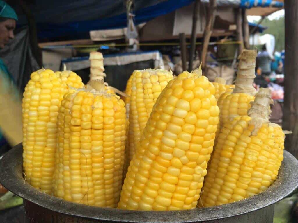 Sweet Corns At Anjuna Beach, Goa