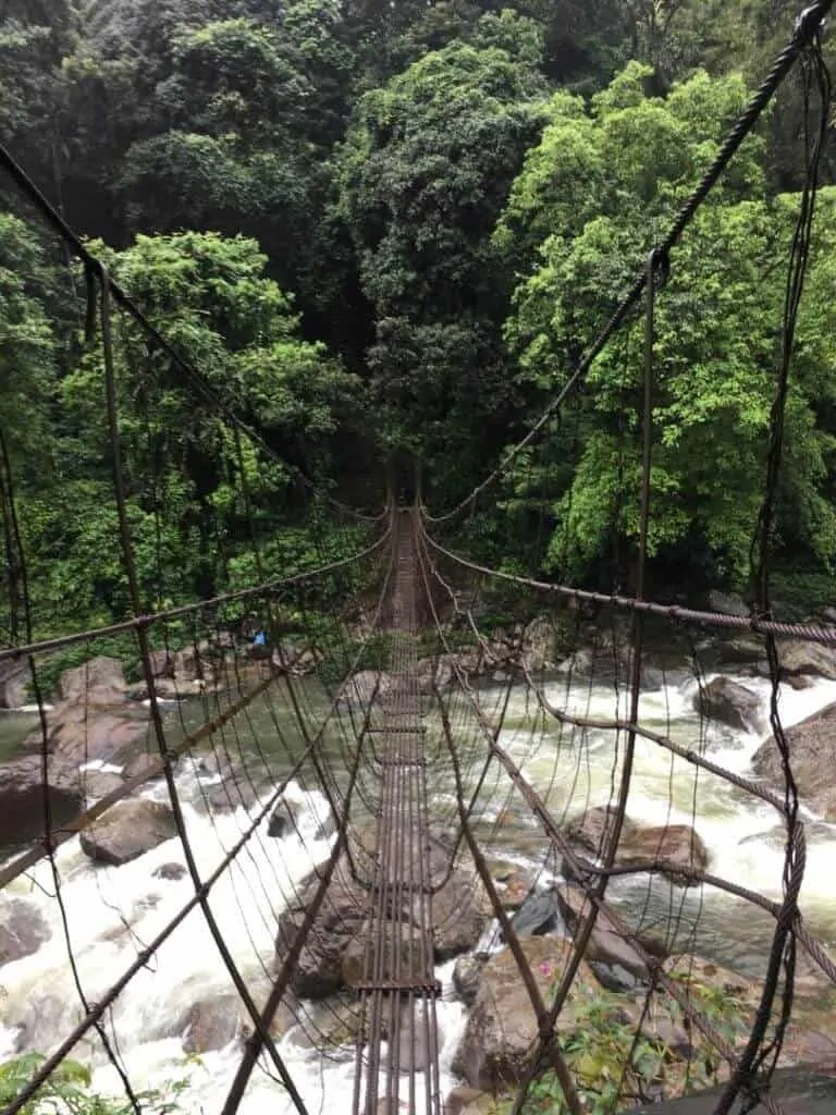 Hanging Iron Bridge on the Way To Nongriat