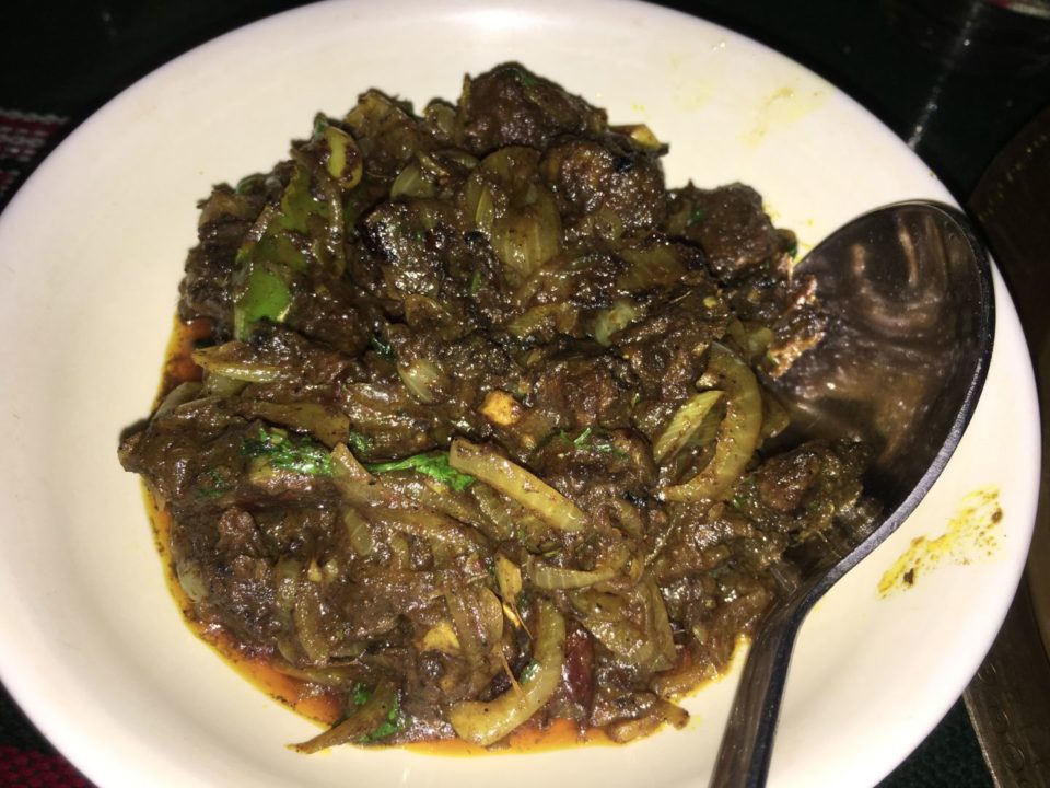 pigeon meat fry at heritage khorika