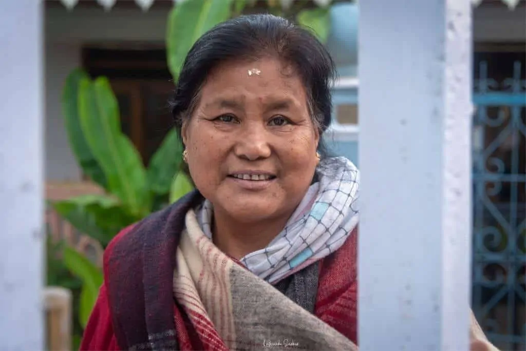 The Lady at Gurung's Guest House