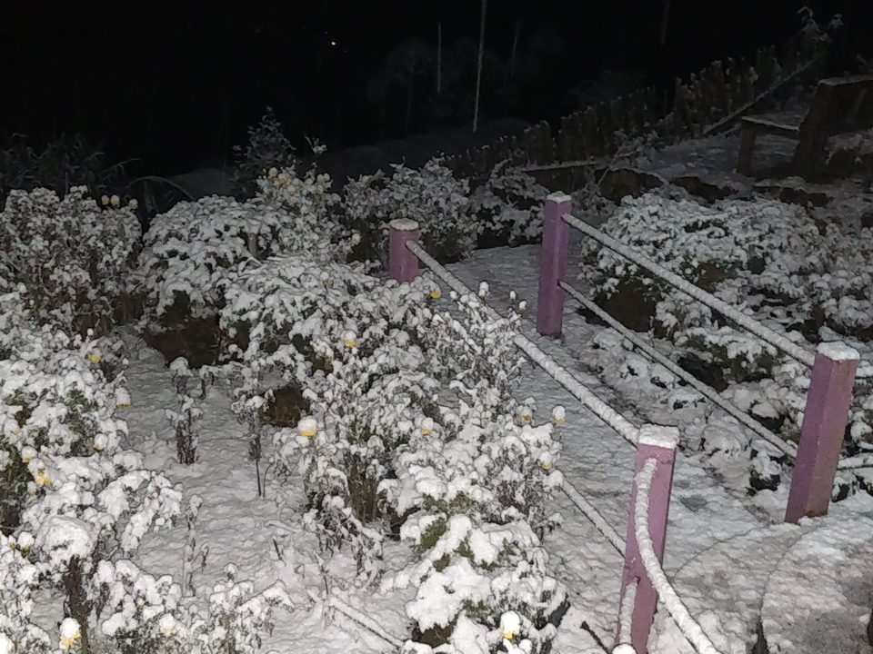 Snowfall at Chatakpur
