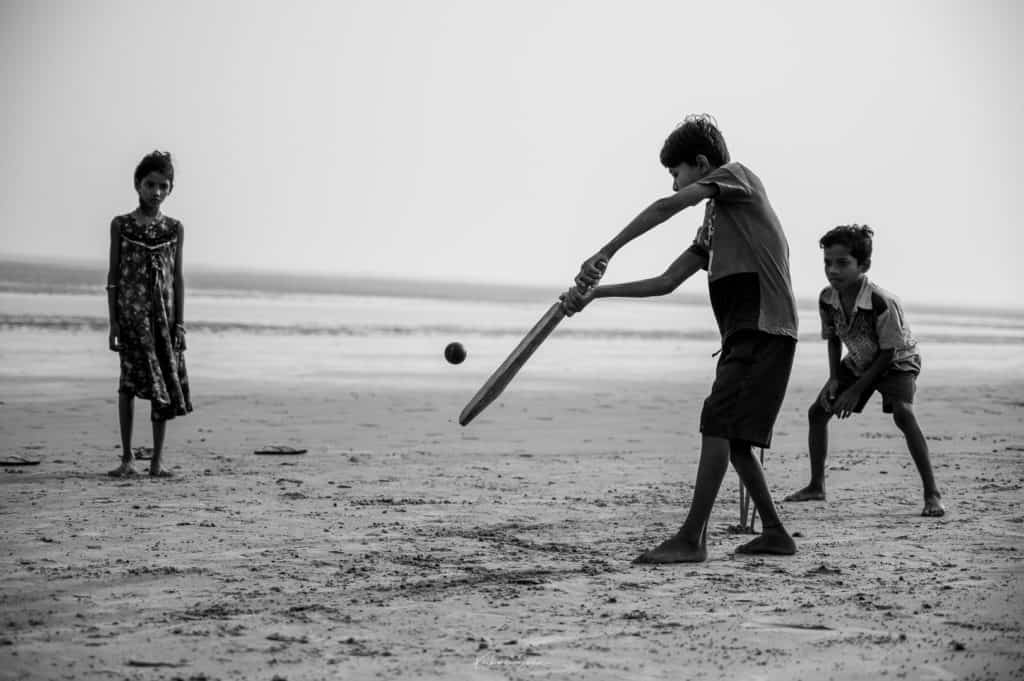 Kids at Dublagadi Bagda Sea Beach